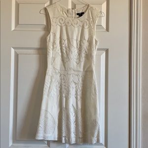 Lace white mini dress